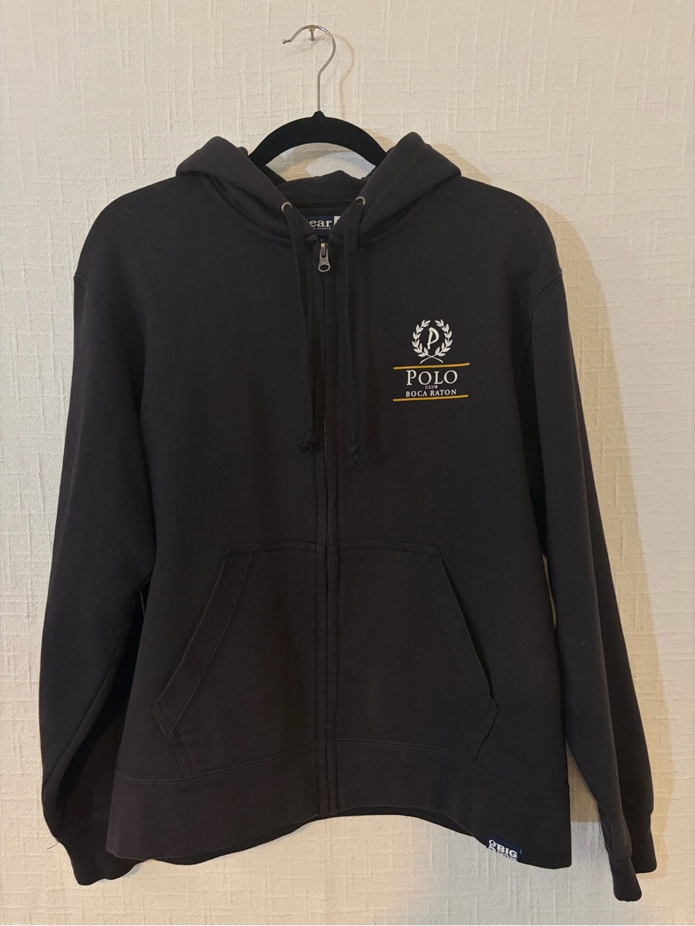 Gear For Sports Black Zip-Up Hoodie with Silver Zipper